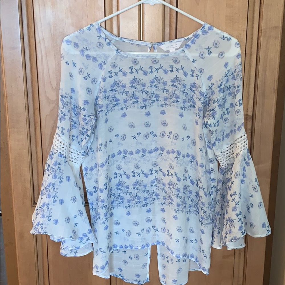 Lauren Conrad floral blouse